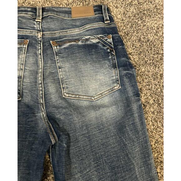 Buckle Black Fit 93 Straight Leg Whiskered Denim Jeans Blue Size 28 x 33 Stretch - Picture 5 of 8